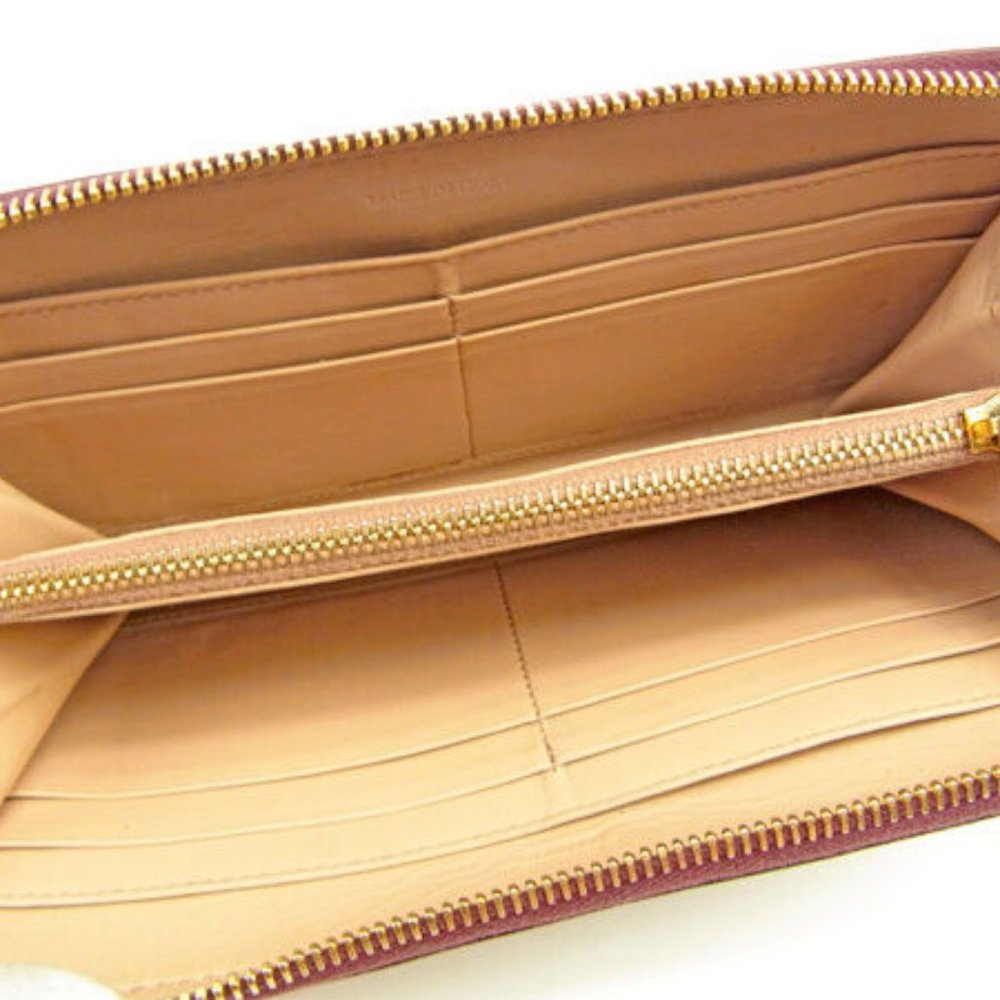 Prada Wallet Purse Long Wallet Red Woman Authentic Used - Picture 4 of 6